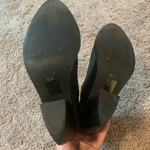 Jeffrey Campbell Diablo Bootie Criss Cross Black Side Laced Boots Leather Black - Picture 12 of 16